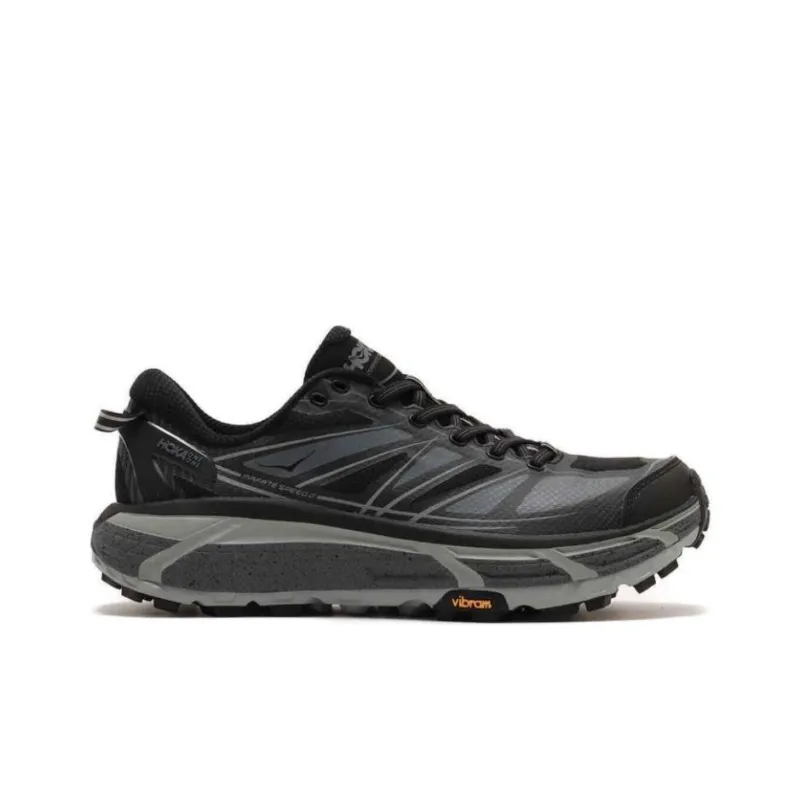 HOKA ONE ONE Mafate Speed 2 Anti Slip Wear Resistant Low Top Casual Running Shoes Men Black-1