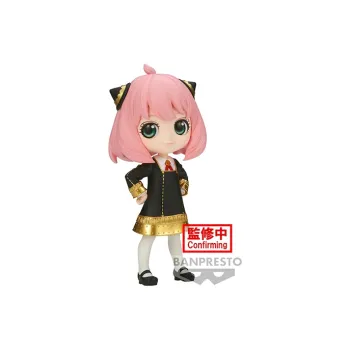 BANPRESTO Qposket Anya Forger SPY X FAMILY 3 Version A Pink/Black Chibi Figures 13cm