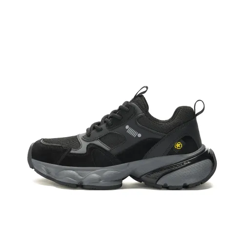 JEEP SPIRIT Slip-Resistant Low-Top Chunky Sneakers Mens Gray