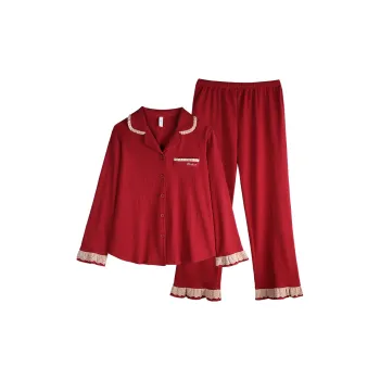 Xuan Liang Pajama Set Unisex Maroon