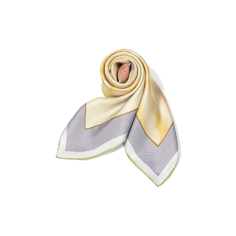 Shanghai Story 100% Mulberry Silk Scarves Women's Fragrant Tea Elegance, Gift Box Set-25