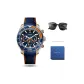 Silver Blue Dial Blue Strap[Upgraded]