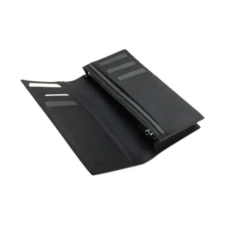 FENDI Leather Wallet Regular Men's Black-6