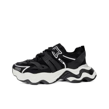 JKEM Cushioned Slip Resistant Abrasion Resistant Low Top Chunky Sneakers Men