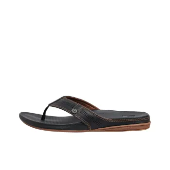 REEF Rubber Sole Quiet Slip-Resistant Quick Dry Flip Flops Men Black