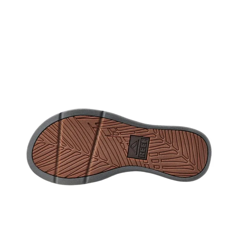 REEF Quiet Slip-Resistant Quick Dry Flip Flops Men Gray Brown-4