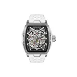 H-5032-White Case White Dial White Rubber Strap