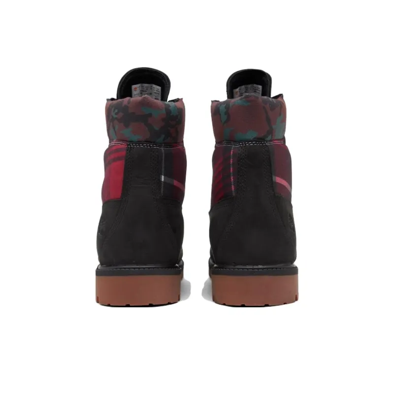 Timberland PREMIUM Ankle Boots Men Black Red-2