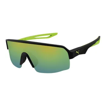 PUMA Irregular Shape Sunglasses Men Black