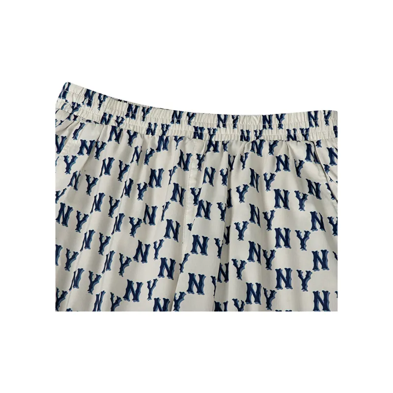 MLB New York Yankees Casual Pants Unisex Ecru-3