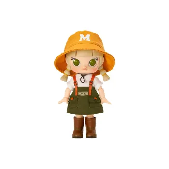 POP MART Molly Camping Plan Is Flexible Ball Jointed Dolls 13cm