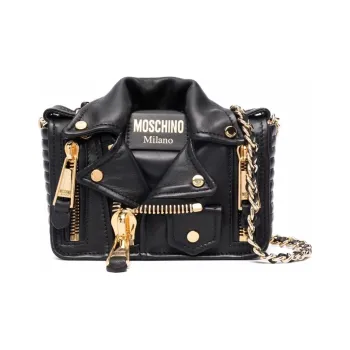 MOSCHINO Biker Jacket Shoulder Bag