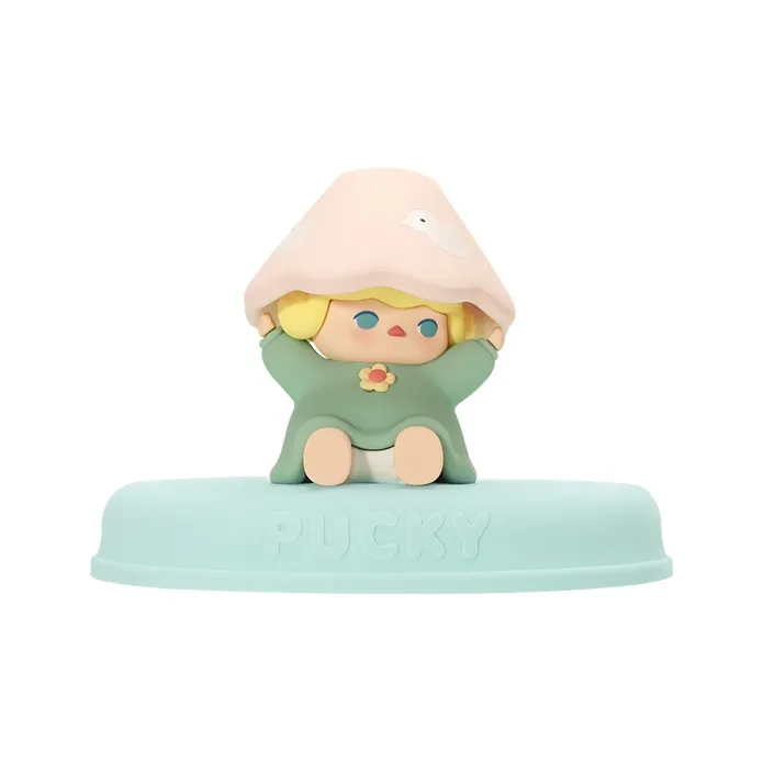 POP MART Pucky Elf Stay at Home Collection Phone Stand Trend Based Products 7.5cm-0
