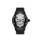 RGA70S7-Black Case Black Bezel Black Leather Strap