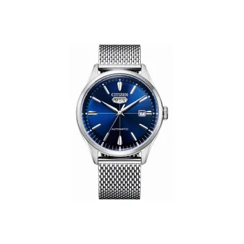 CITIZEN Automatic Mechanical Movement Stainless Steel Strap Watch 40.2mm Unisex Blue Dial NH8391 86L