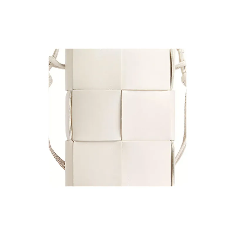 Bottega Veneta CASSETTE Cow Leather One Shoulder Crossbody Cell Phone Pouch Women's Chalk White-4