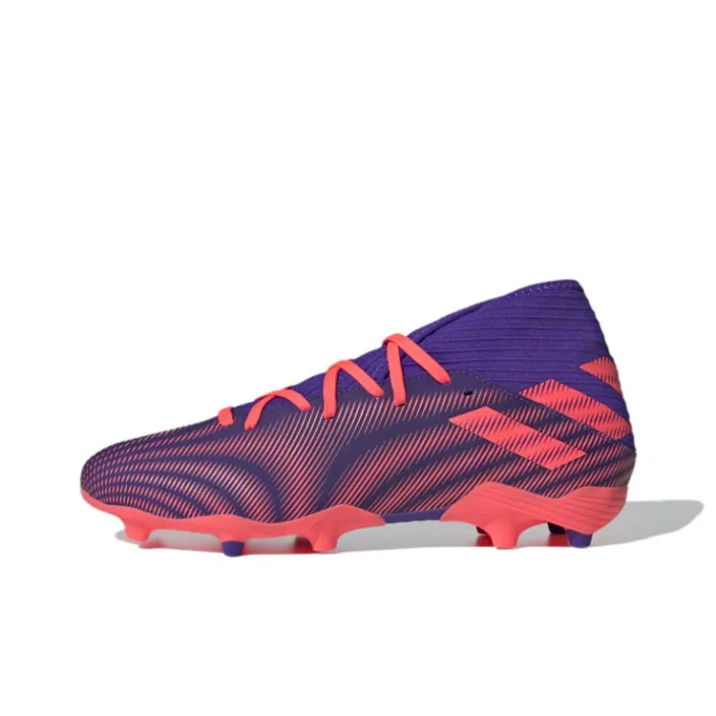 Adidas Anti-Slip Wear-Resistant Soccer Shoes Men Fuchsia-0