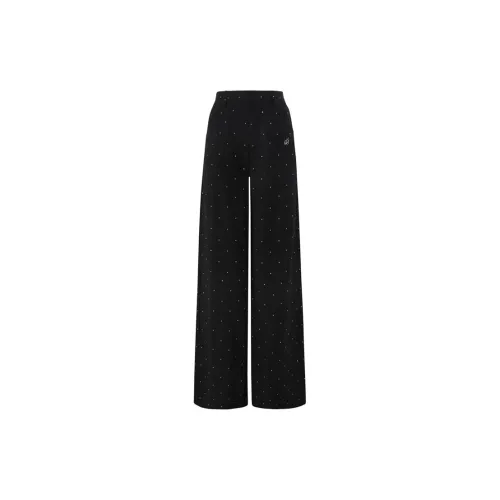 UNIFREE Casual Pants Women's Black Stripes