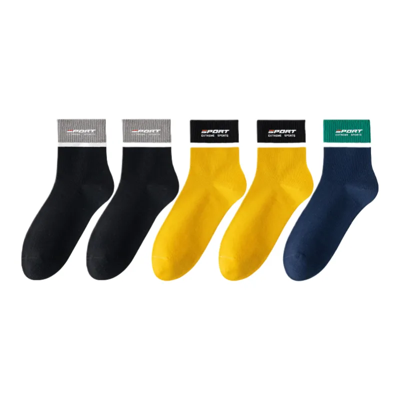 Lan Miao Mid Calf Socks Men 5 Pack-4