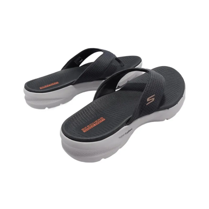 Skechers Go Walk 6 Quiet Abrasion-Resistant Slip-Resistant Quick Dry Flip Flops Men Gray-5