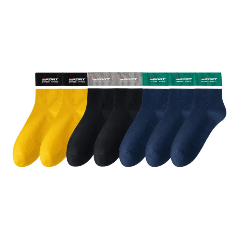 Lan Miao Mid Calf Socks Men 7 Pack-7