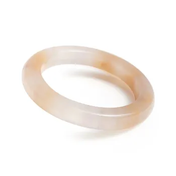 Artisan Lock Heart Jade Golden Silk Jade Bangles Women's