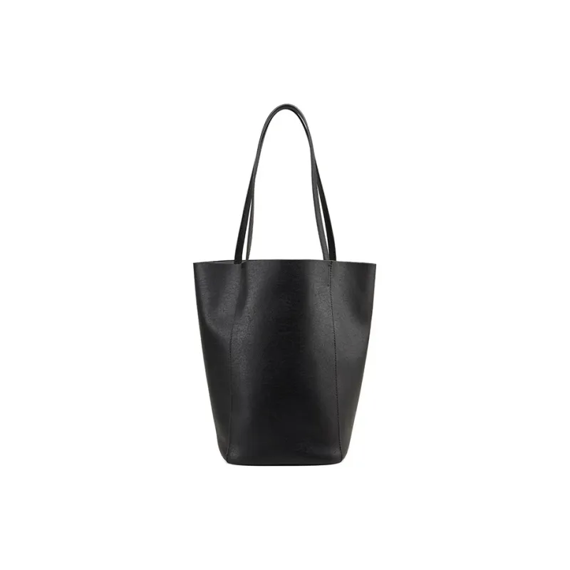 Teenmix Cow Leather With Microfiber And Synthetic Leather Shoulder Bag Women's Coffee/Black-8