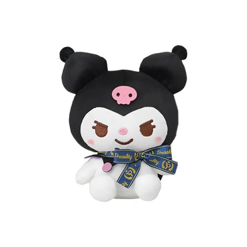 SEGA Kuromi Sanrio, My Melody & Piano, Blue Bow Tie Dolls Plush Doll 13cm Height