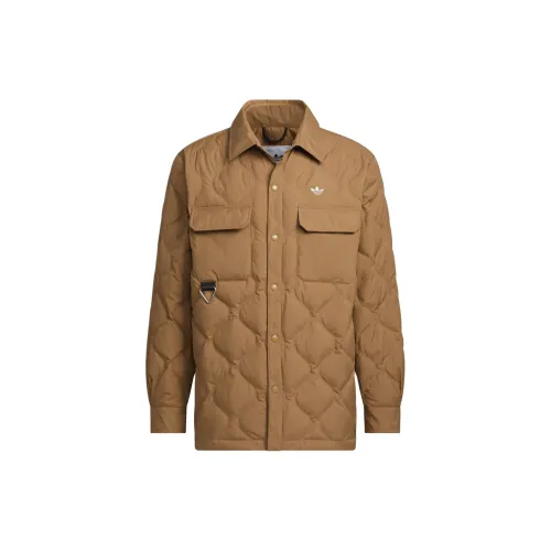 Adidas Originals Puffer Jackets Men Desert Brown