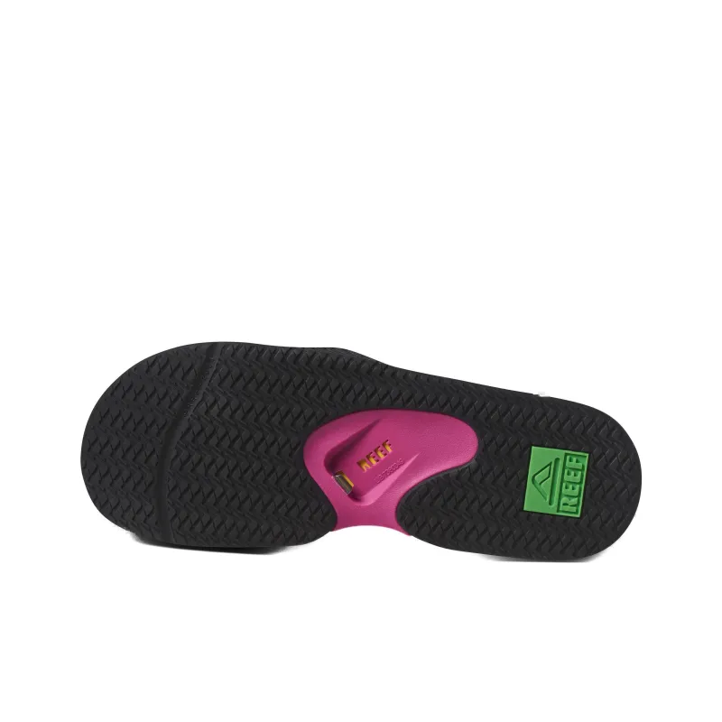 REEF Quick Dry Fanning Slide Slide Slippers Unisex Black-4