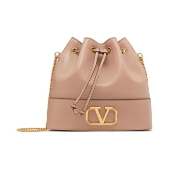 Valentino VLogo Signature Drawstring Mini Bucket Bag