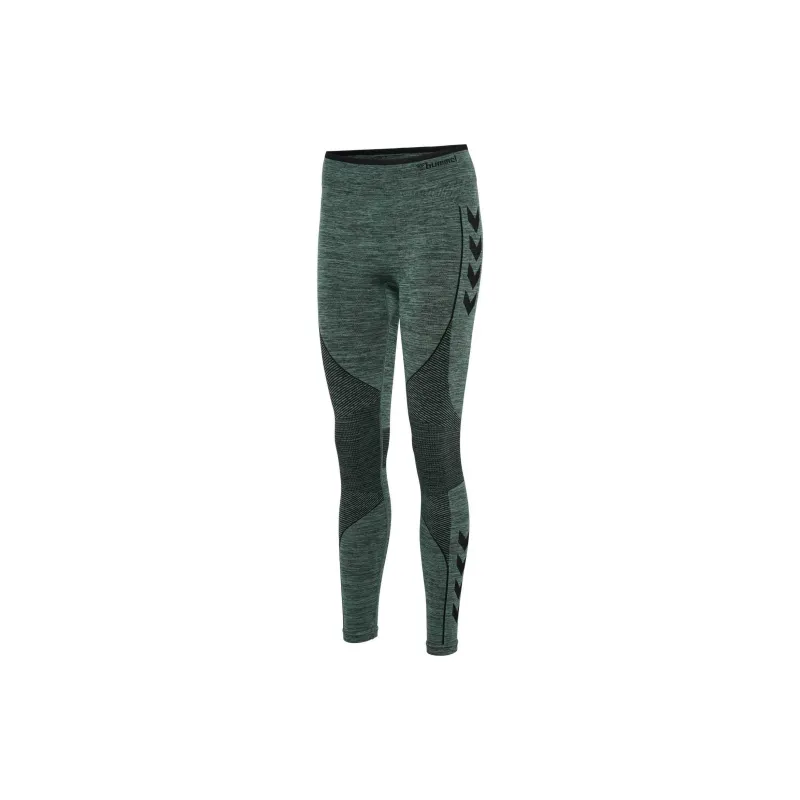 Hummel HmlMT ALY SEAMLESS HW TIGHTS Sports Pants Women's Gray Green-2