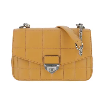MICHAEL KORS Soho Sheepskin Crossbody Bag Shoulder Bag Small Size Women's Brown