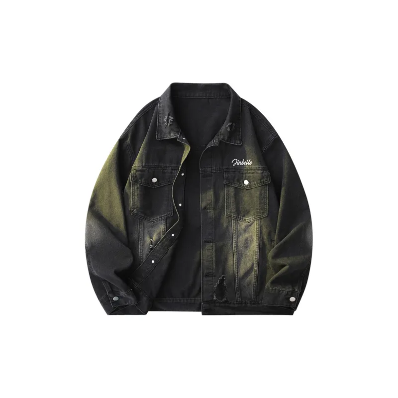JINBEILE Denim Jackets Unisex-1