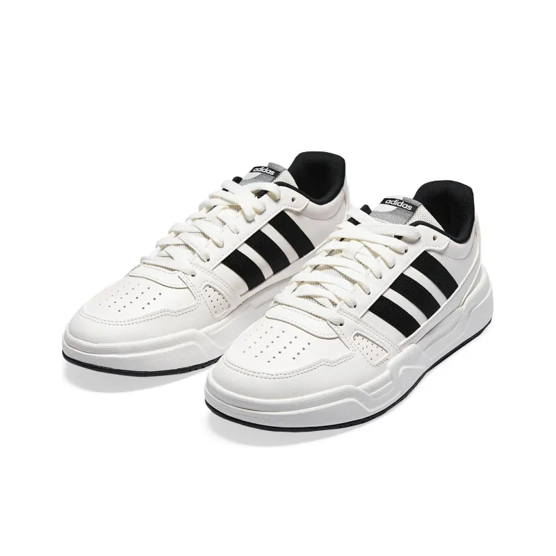 Adidas LITE BALLER Balanced Breathability Low Top Skateboard Shoes Men's White-3