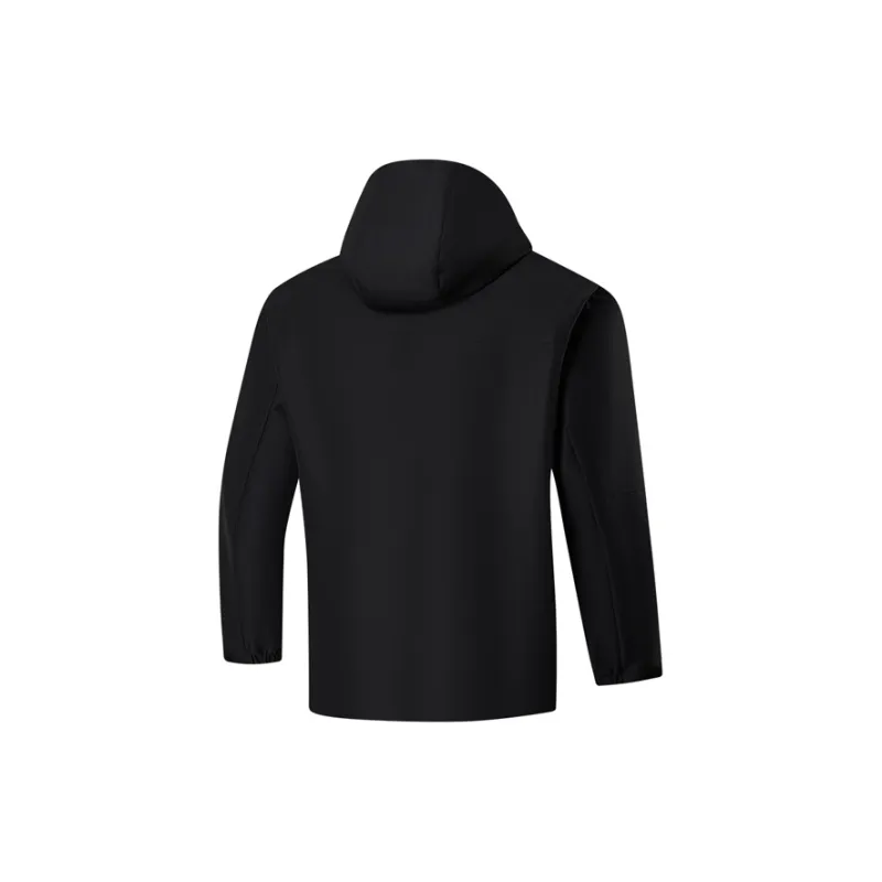PEAK Windbreaker Jacket Trench Coat Men's Black-1