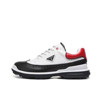 Xceo1996 Support Lightweight Rebound Low-Top Golf Shoes Men White Black