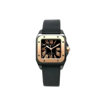 CARTIER Automatic Mechanical Movement Men's Watches Watch 44mm Black Dial Titanium Watch Case Fabric Strap