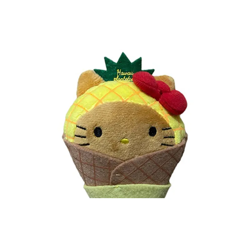 Sanrio Hello Kitty Pineapple Farm, Waffle Dolls Plush Pendant Small Size Tall-2