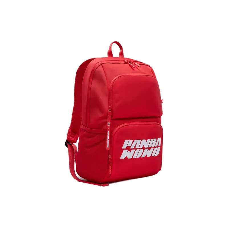 HLA Panda Wowo Series Polyester Backpack Regular Unisex Red-1