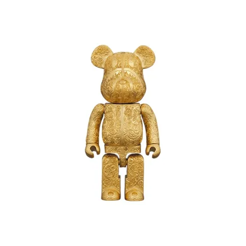 BE@RBRICK X Royal Selangor X Bape Shark Gold/Silver