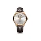 Gold Case White Dial Leather Strap