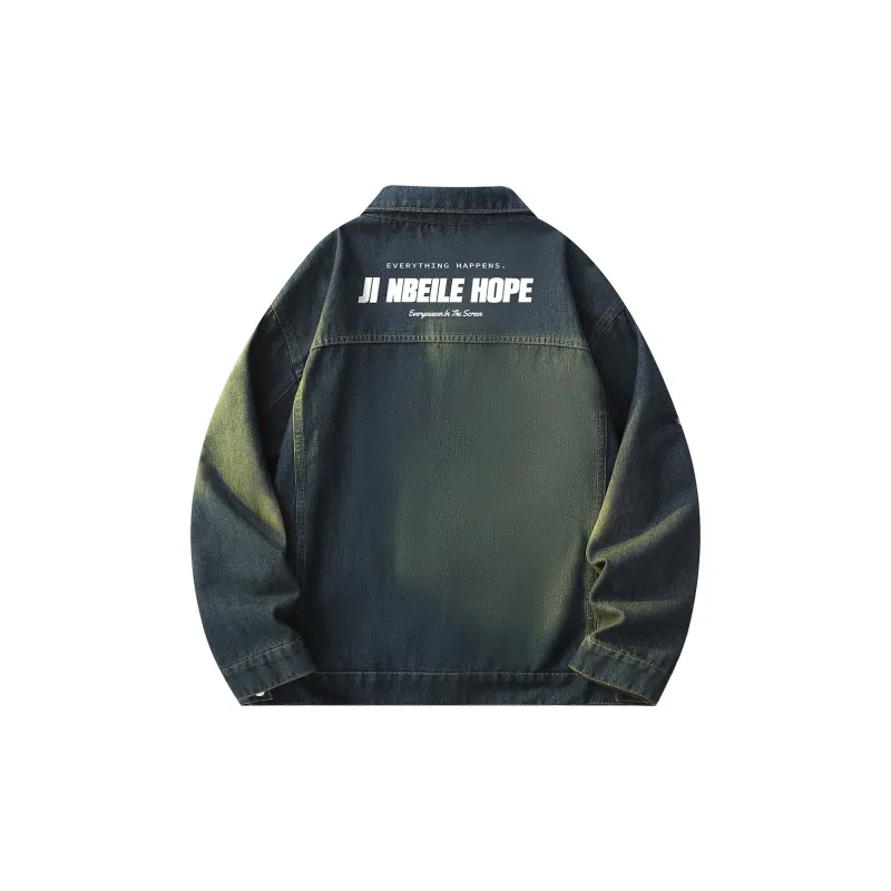 JINBEILE Denim Jackets Unisex-5