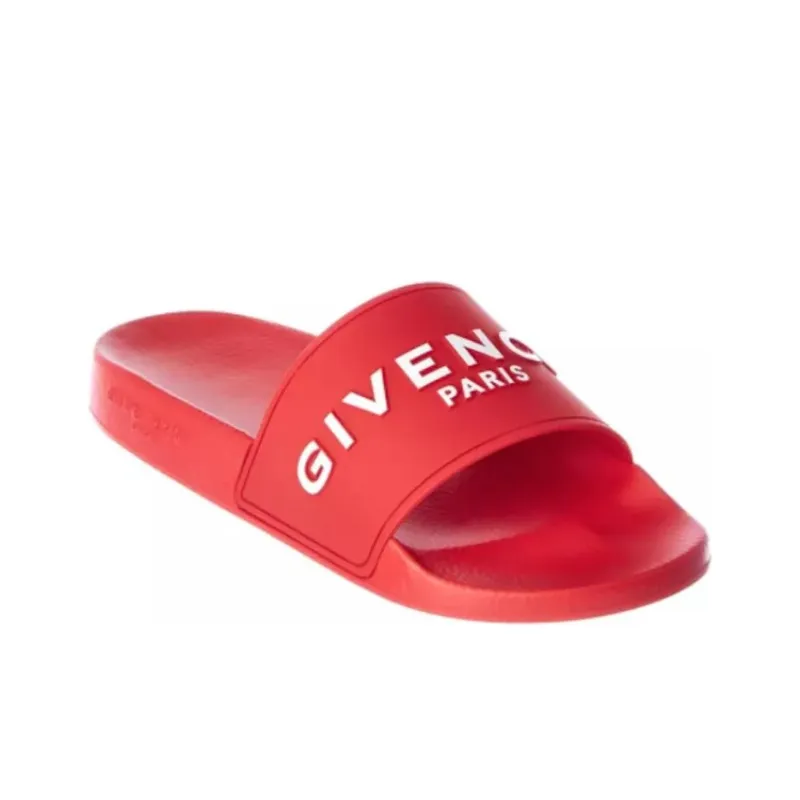 Givenchy Logo Pool Slide 'Red'-2
