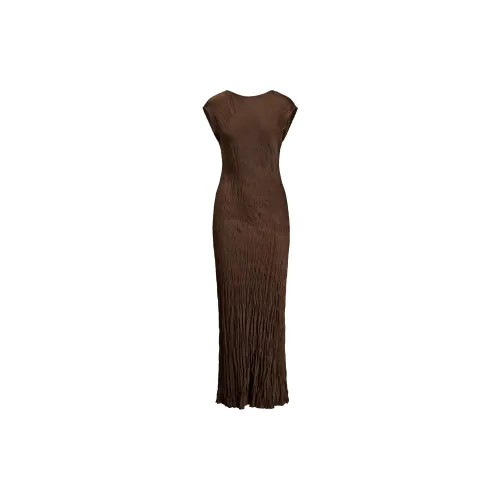 Polo Ralph Lauren FW24 Sleeveless Dress Women's Dark Brown