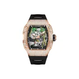 HBR926-Rose Case Black Strap