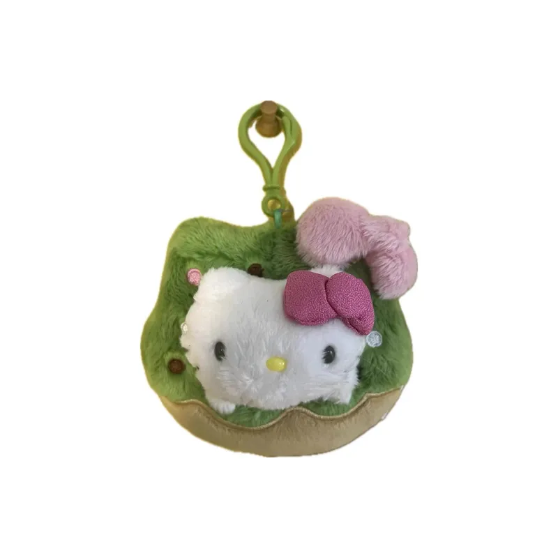 Sanrio Hello Kitty Matcha Cake Dolls Plush Pendant Trumpets High-0