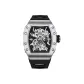 HBR970.1-White Case Black Strap