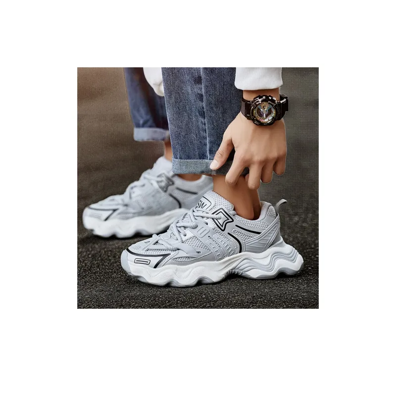 Grumpy Ram Anti-Slip Wear-Resistant Low-Top Chunky Sneakers Men-7