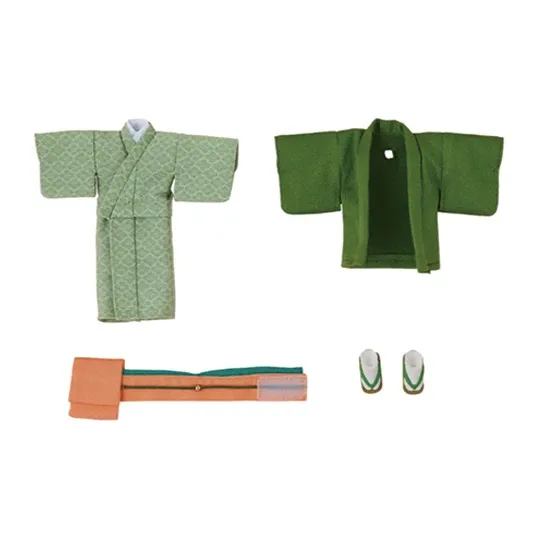 GSC Nendoroid Doll Western Clothing Set Girl Kimono Pink & Green Western Clothing Set Model Accessories-1